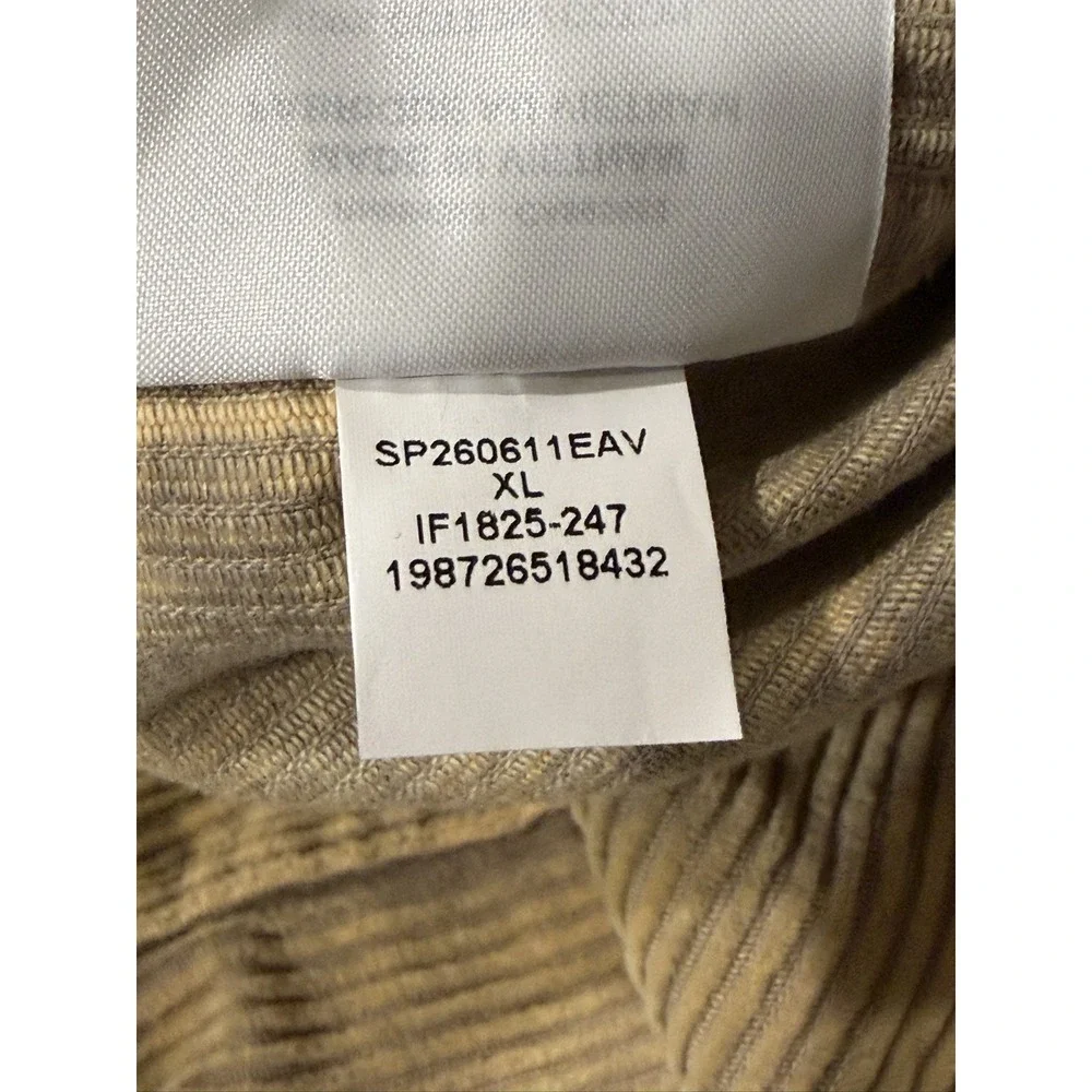 Jordan Flight Corduroy Chore Jacket Men's XL Tan IF1825-247 NWT